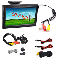 Kit Caméra de Recul avec Écran 5 Pouces 800 x 480 Pied ou Ventouse
