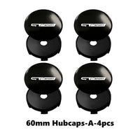 Cache-Moyeux GT Sport 56 ou 60 mm, Lot de 4, Noir ou Argent, pour Renault Clio, Twingo, Zoe, Mégane, Duster
