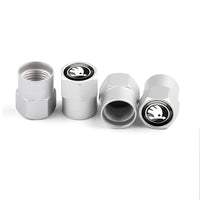 Bouchons de Valve Skoda Octavia Fabia Yeti VRS Aluminium — exemple de montage