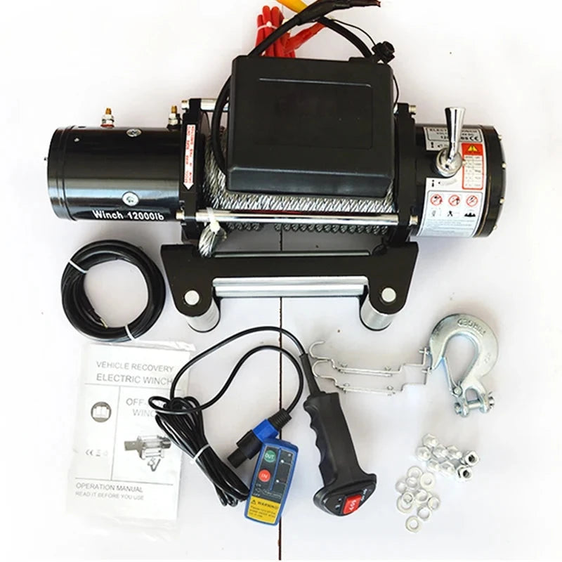 Treuil Électrique 6000 lbs Câble 14 m 12V