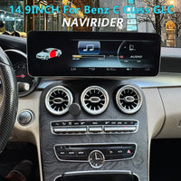 Autoradio Android Mercedes-Benz GLC X253 et C 2015-2018 Écran 14,9 pouces CarPlay GPS