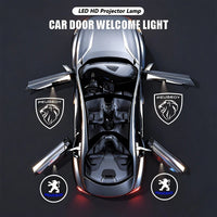 Projecteur Logo Porte Peugeot Blason ou Lion LED 2 Pièces