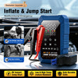 Booster de Batterie Voiture CARSUN 3 en 1 avec Compresseur 150 PSI