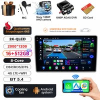 Autoradio Android 15 Ford Everest et Ranger 2015-2018 CarPlay Sans Fil GPS 4G