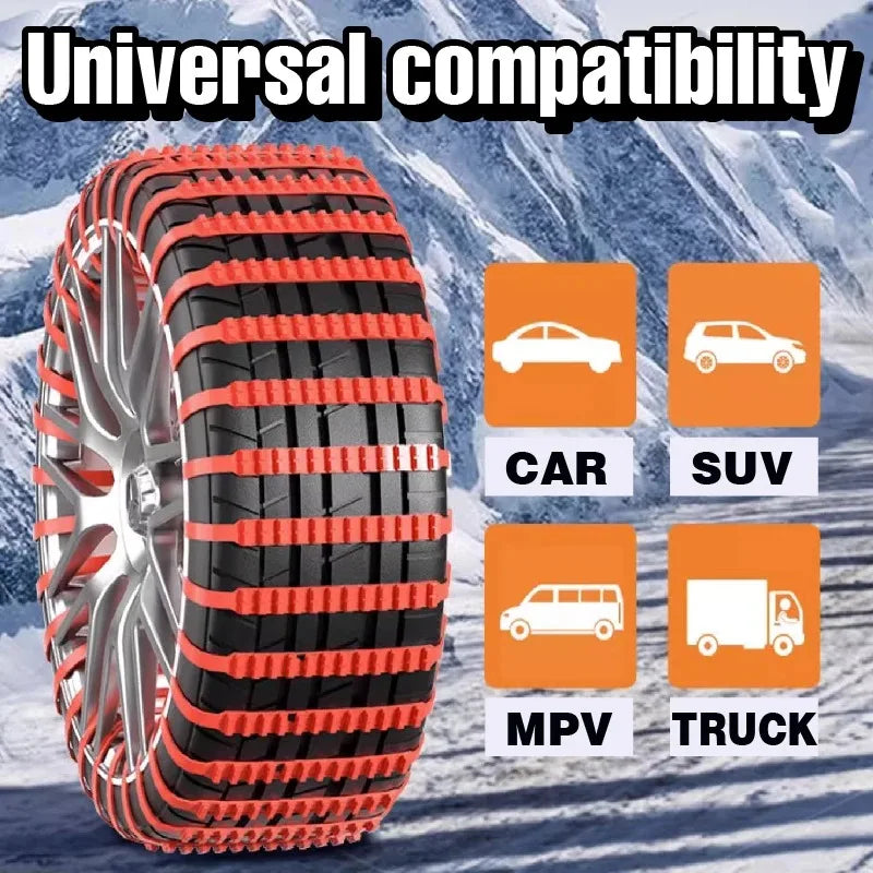 Chaînes de Neige Antidérapantes Universelles Voiture SUV