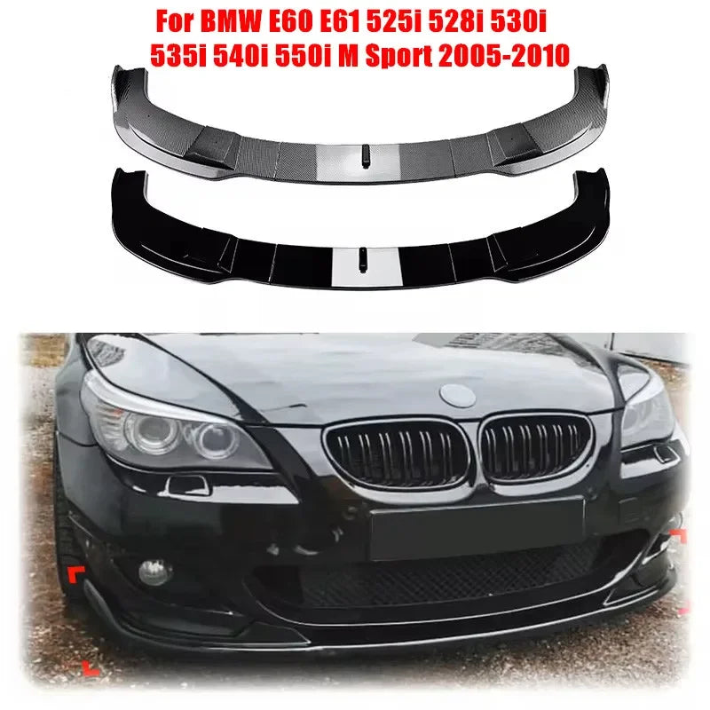 Kit Lame Pare-Chocs Avant BMW Série 5 E60 E61 M Sport 2005-2010