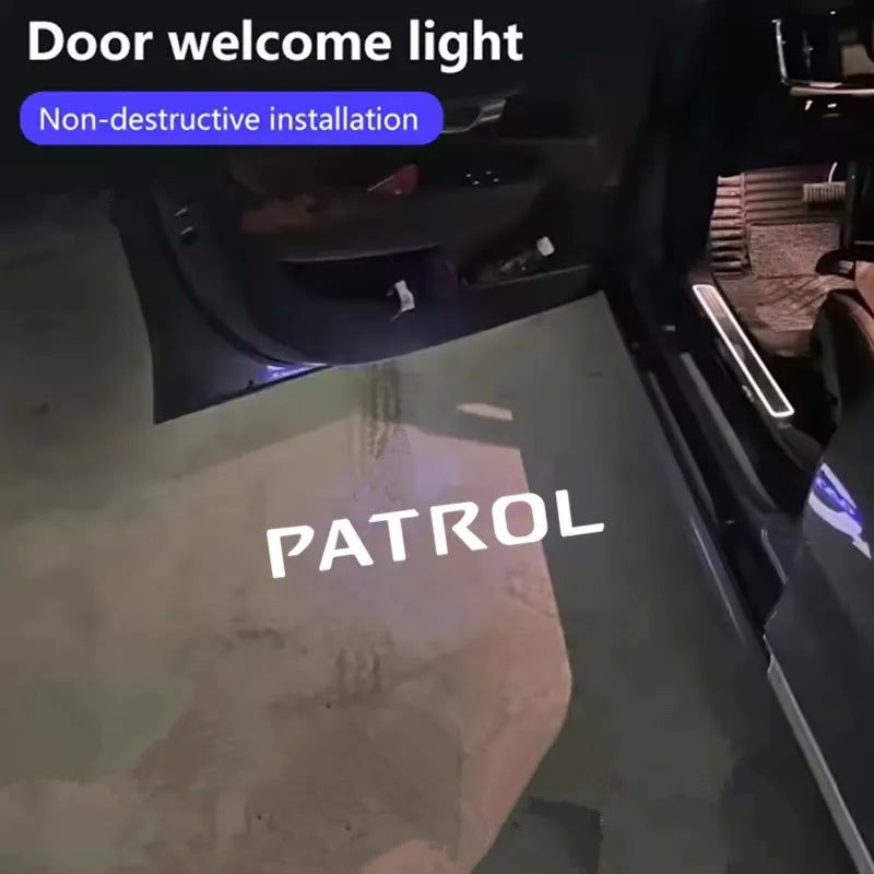Projecteur Logo Porte Nissan Patrol Y62 LED 2 Pièces