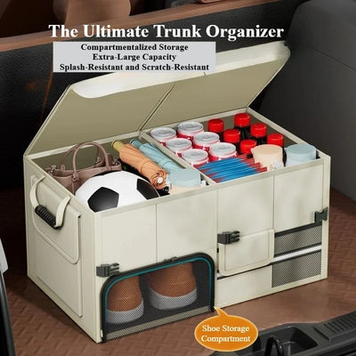 Organisateur de Coffre Voiture Pliable 60L Oxford