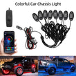 Éclairage d'Ambiance LED RGB Châssis Voiture Bluetooth