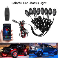 Éclairage d'Ambiance LED RGB Châssis Voiture Bluetooth