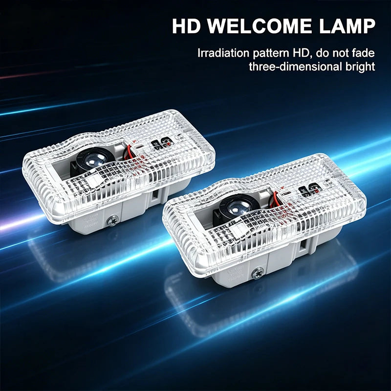 Projecteur Porte Citroën, Lot de 2, Plug and Play, Lentille Verre HD, C3 C4 C5 C6 Picasso Cactus DS3