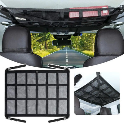 Rangement Filet de Plafond Voiture Grande Capacité