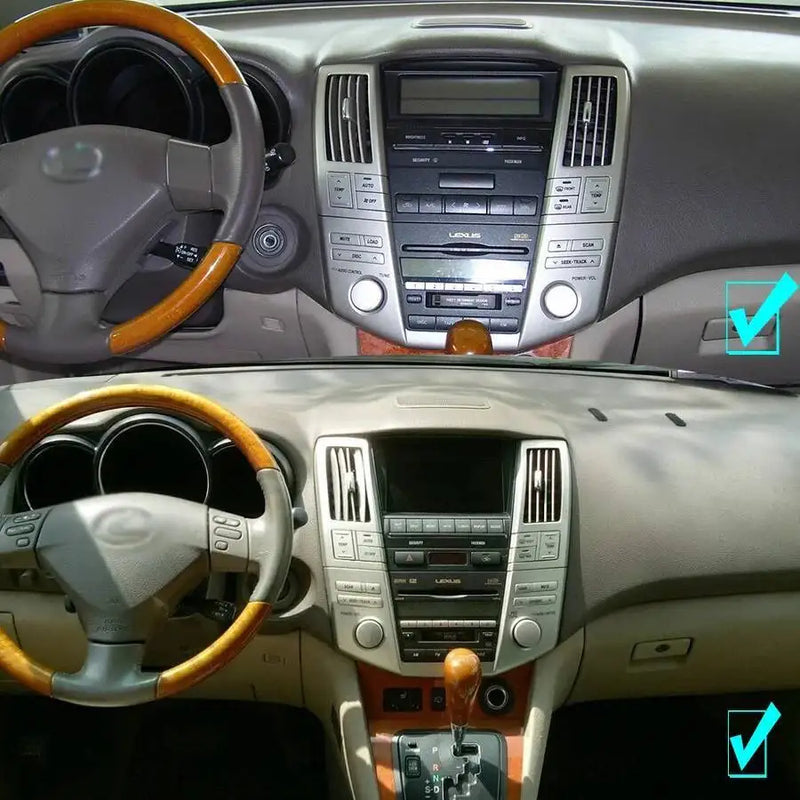 Autoradio Android 14 Écran 12,3 Pouces Lexus RX 300 330 350 400h 2004-2007 CarPlay GPS 4G
