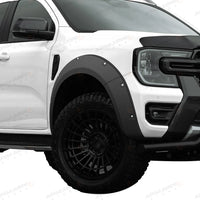 Élargisseurs d'Ailes 8 Pouces Ford Ranger T9 2022-2024 Wildtrak et Wildtrak X Style Rivets, Jeu de 4 Pièces