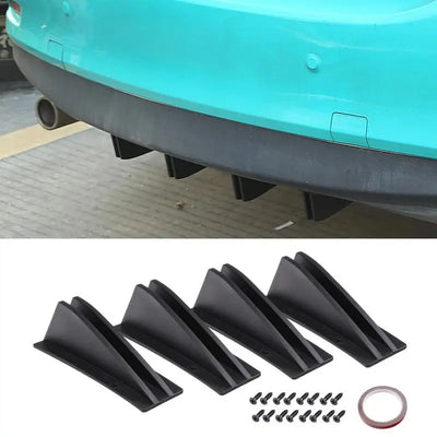 Diffuseur Arriere Universel Aileron de Requin (Kit 4 Pieces)
