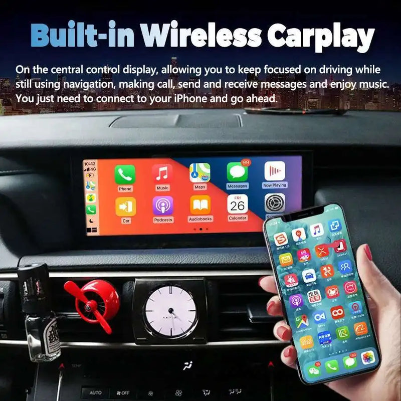 Autoradio Android 14 Lexus IS RC 200 250 300 350 200t 300h 2013-2019 Écran 10,25 Pouces CarPlay