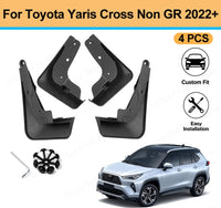 Garde-Boue Toyota Yaris Cross 2022 et Plus Jeu de 4 Bavettes Imperméables Anti-Éclaboussures