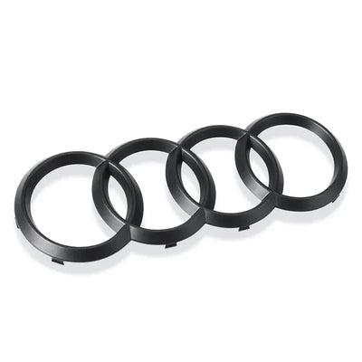 Logo Audi 4 Anneaux Noir ABS A5 Q3 Q8 TT