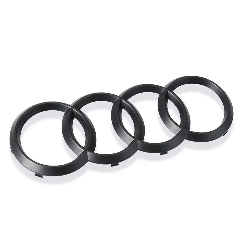 Logo Audi 4 Anneaux Noir ABS A5 Q3 Q8 TT