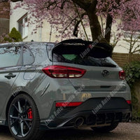 Becquet Arrière Hyundai i30 N Hatchback Mk3 et Mk3 Facelift 2017-2025 en ABS Noir Brillant, Look Sportif Tuning
