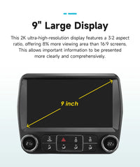 Autoradio Android Chevrolet Camaro 2010-2015 Écran 2K 9 pouces CarPlay Sans Fil ADAS 360