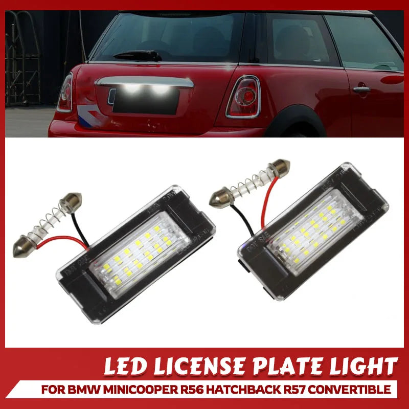 Éclairage de Plaque LED Mini Cooper R50-R59 Sans Erreur