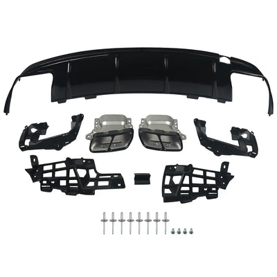 Diffuseur Arrière Noir Mercedes CLA C117 W117 2012-2018