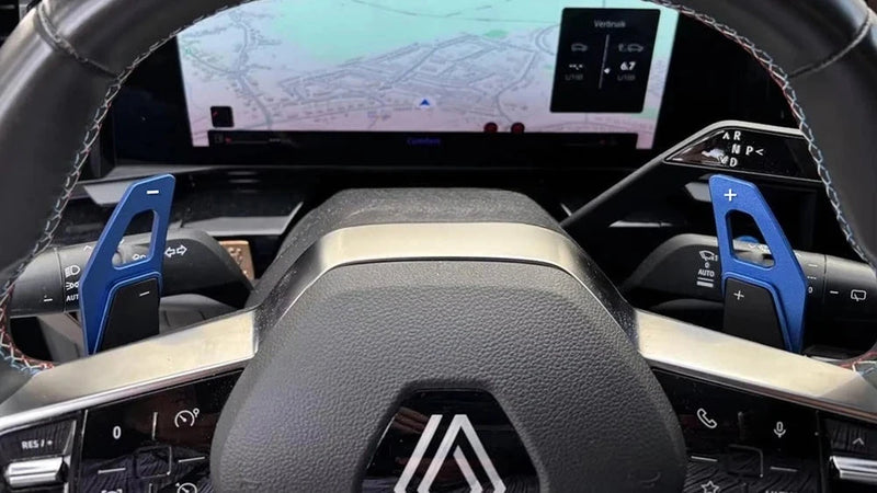 Palettes au Volant Renault Austral Espace Mégane E-Tech Rafale Aluminium Larges