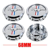 Cache-Moyeux Ford Mustang Shelby Focus Ranger Kuga 68mm — vue arrière