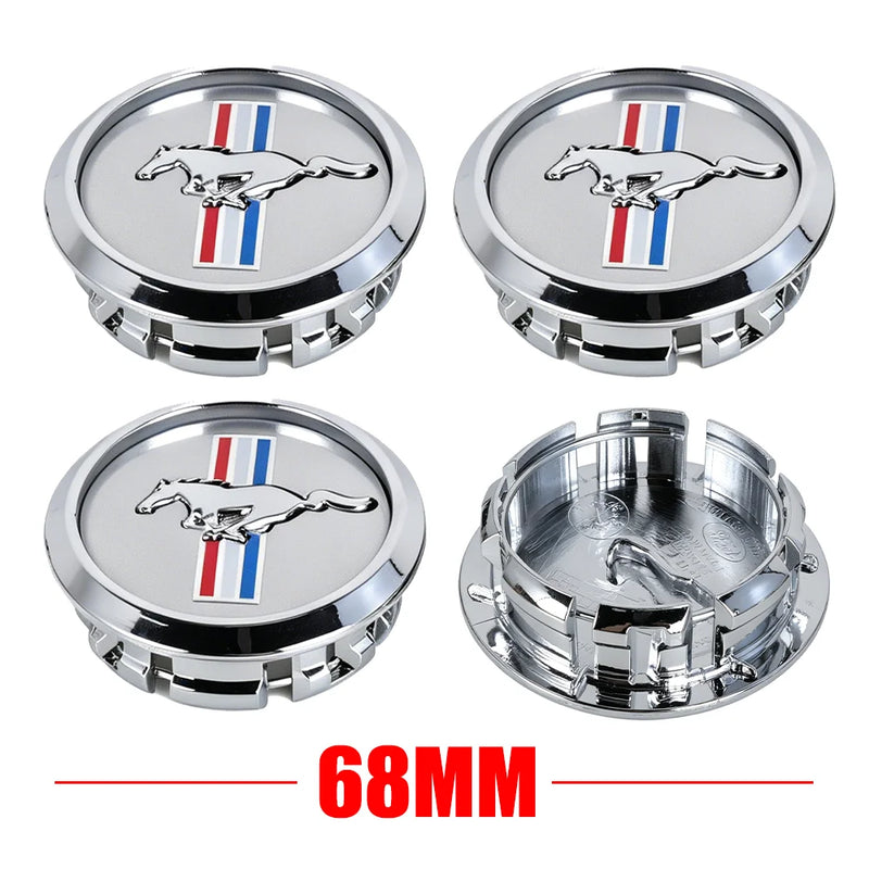 Cache-Moyeux Ford Mustang Shelby Focus Ranger Kuga 68mm — vue arrière