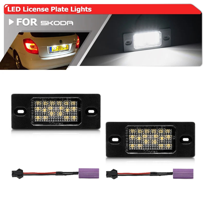 Éclairage de Plaque LED Skoda Fabia MK1 6Y