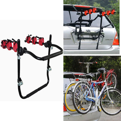 Porte-Vélos de Coffre 3 Vélos Universel Sangles