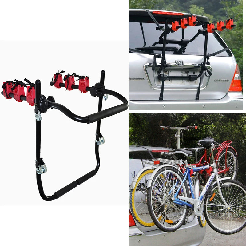 Porte-Vélos de Coffre 3 Vélos Universel Sangles