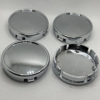 Cache-Moyeux Universels Vierges 64 mm Chromé ou Noir Lot de 4