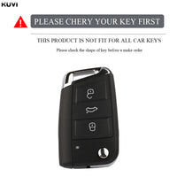 Étui de Protection Clé Volkswagen Polo Golf 7 Tiguan Skoda Octavia Kodiaq Karoq Seat Ateca Gris