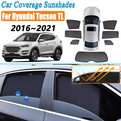 Rideaux Pare-Soleil Magnétiques Hyundai Tucson TL 2016-2021