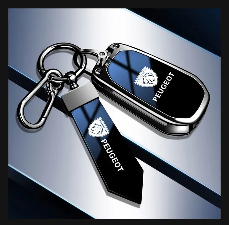 Coque de Clé Peugeot Dégradé Alliage de Zinc Clé Fixe ou Repliable