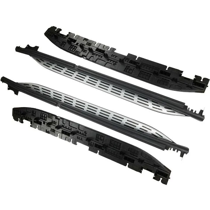 Marchepieds Fixes Mercedes GLE Coupé W167 2021-2026 Argent et Noir 2 Pièces