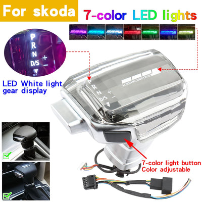 Pommeau Vitesse Cristal LED VW Audi Skoda Auto