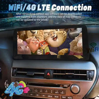 Autoradio Android 14 Écran QLED 12,3 Pouces Lexus RX 270 350 450h 2009-2015 CarPlay Double Système