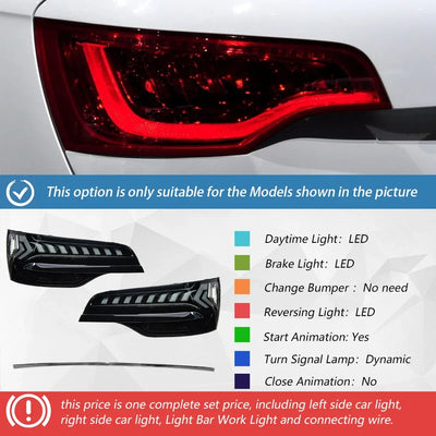 Feux Arrière LED Audi Q7 2006-2015 Dynamique Tuning