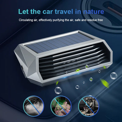 Purificateur d'Air Voiture Solaire Capteur de Vibration
