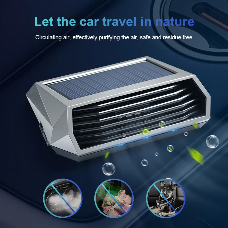 Purificateur d'Air Voiture Solaire Capteur de Vibration