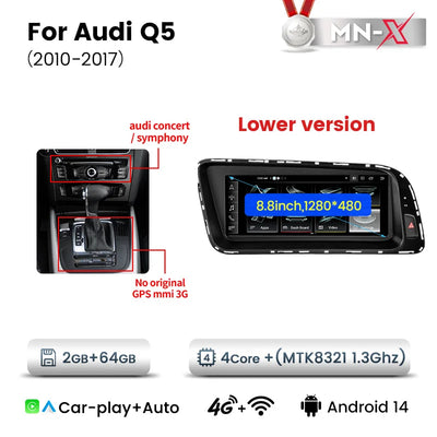 Autoradio Navifly CarPlay Audi Q5 8R 2009-2017