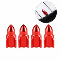 Bouchons de Valve Universels Grenade Aluminium Anodisé — vue de profil