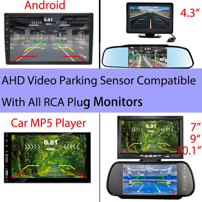 Radar de Recul Vidéo AHD 4 Capteurs FirstSafe KZ-033