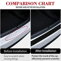 Protection de Pare-Chocs Arrière Seuil de Coffre Volkswagen Tiguan Caoutchouc 104 cm ou 90 cm