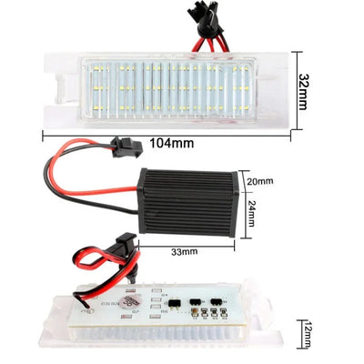 Éclairage de Plaque d'Immatriculation LED Fiat Grande Punto