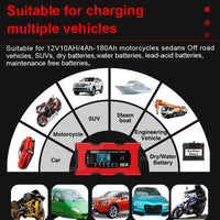 Chargeur de Batterie Voiture 12V 10A Intelligent LiFePO4 AGM Gel