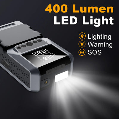 Démarreur de Batterie 5000A 99800 mAh Compresseur 150 PSI